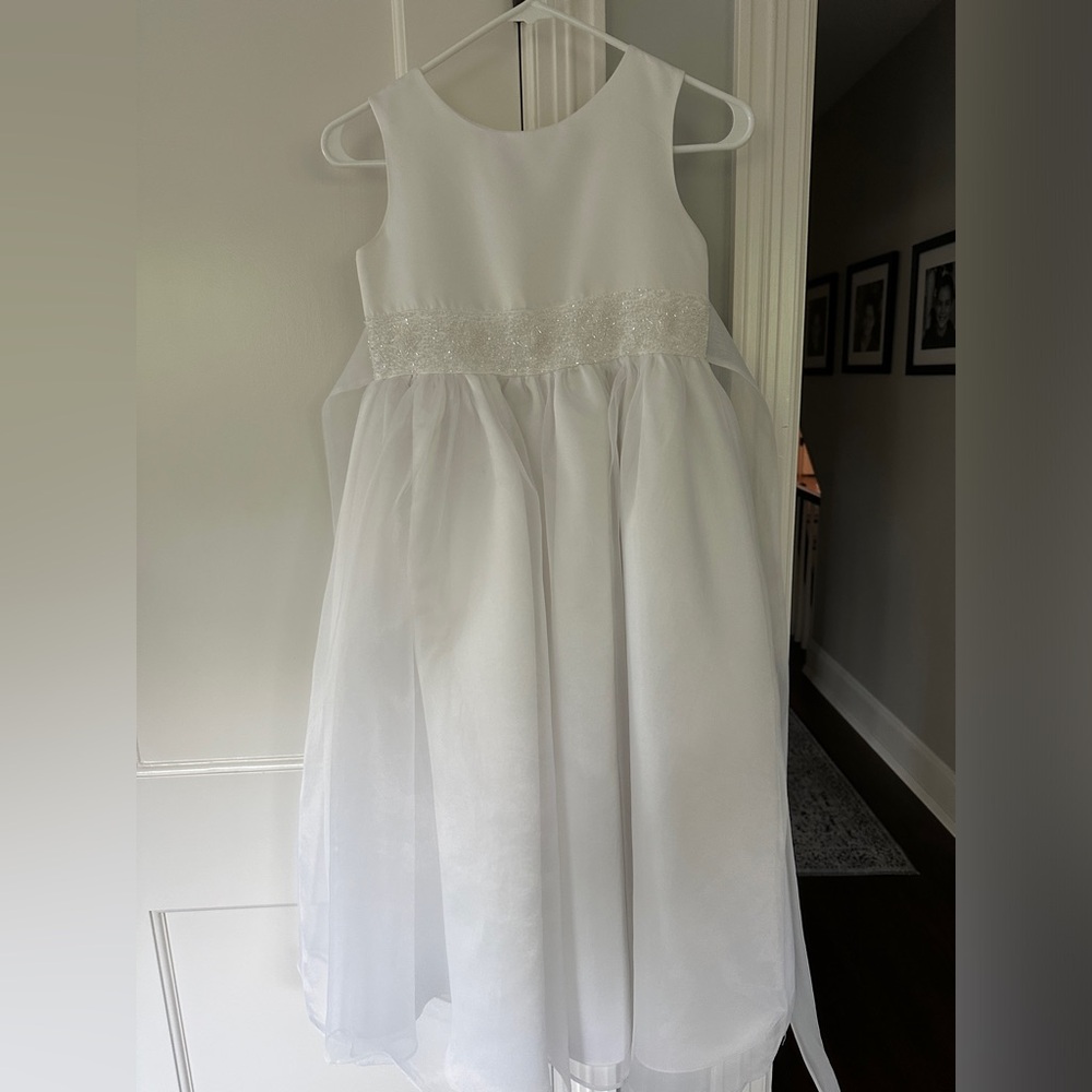 US Angels white organza dress style #172